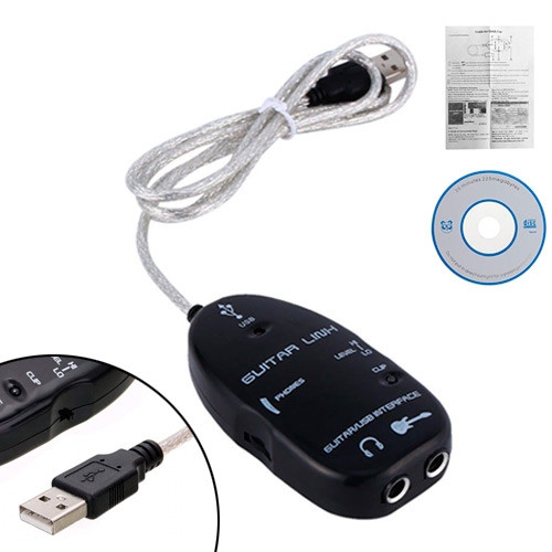 Гітарний USB аудіоінтерфейс, адаптер для під'єднання гітари Guitar Link, фото 1