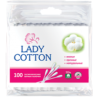 Ватные палочки Lady cotton 100шт. п/э