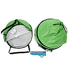 Намет пляжний 2-х місний (150х165х110 см) Stripe, Зелений / Автоматичний двомісний намет, фото 10