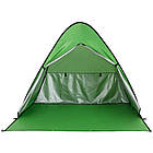 Намет пляжний 2-х місний (150х165х110 см) Stripe, Зелений / Автоматичний двомісний намет, фото 5