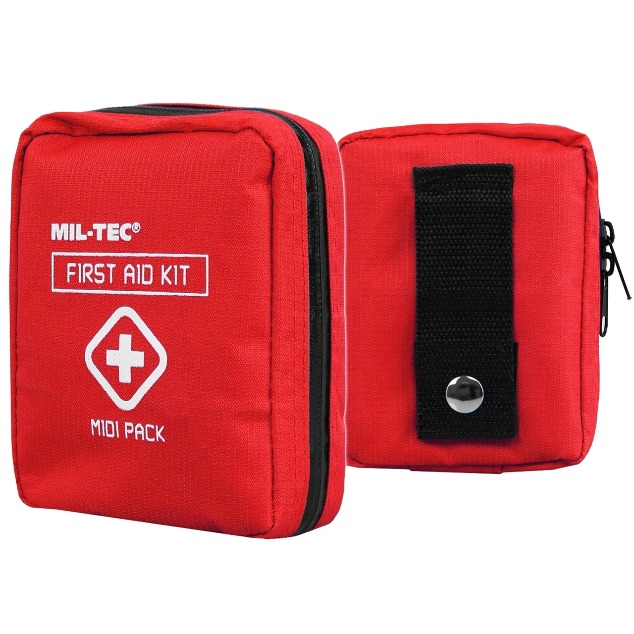 Військова укомплектована аптечка першої допомоги MIL-TEC Midi Pack Червона/ Армійська аптечка з кріпленням Molle