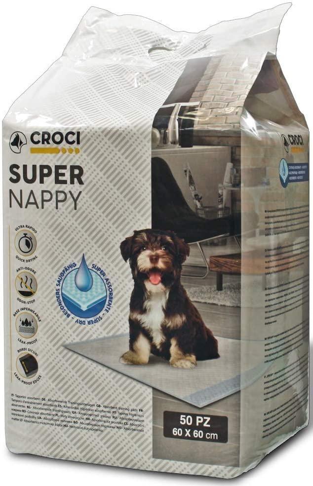 Одноразові пелюшки для собак Croci Super Nappy 60*60 см, 50 пелюшок в упаковці (C6020980), фото 1