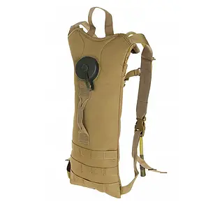 Рюкзак гідратор MIL-TEC Basic Water Pack на 3 літри з MOLLE/ Тактичний гідратор рюкзак з питною системою/ койот