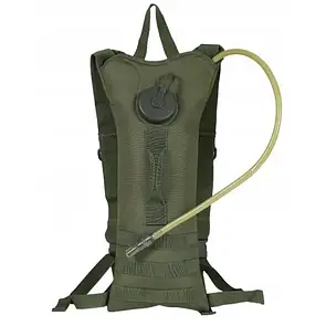 Рюкзак гідратор MIL-TEC Basic Water Pack на 3 літри з MOLLE/ Тактичний гідратор рюкзак з питною системою/ Оливковий