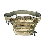Тактическая поясная сумка/ Военная сумка для личных вещей/ Армейская сумка через плечо/ Пиксель ММ-14 ВСУ