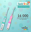 Електрична зубна щітка Vega Kids VK-400B Light-Up на батарейках, фото 5
