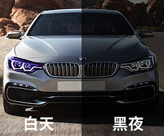 Плівка фотохромна для фар автомобіля 1м*30см Прозора-Фіолетова ТРU (поліуретан)165мікрон(бухта14,5м)