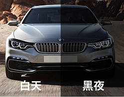 Плівка фотохромна для фар автомобіля 1м*30см Прозора-Чорна ТРU (поліуретан)165мікрон (бухта 14,5м)