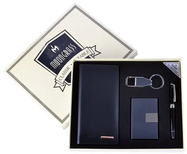 Подарочный набор 4в1 Moongrass Портмоне/ Визитница/ Брелок/ Ручка (ID ...