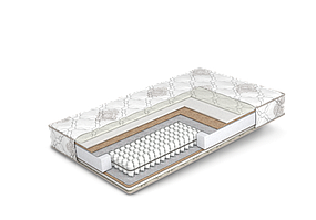 Ортопедичний матрац 160х200 Мокко софт плюс з незалежними пружинами з ефектом Зима/Літо