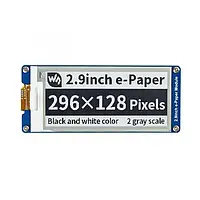 E-Paper E-Ink 2,9 &#039;&#039; 296x128px - Модуль с SPI дисплеем - Waveshare 12956