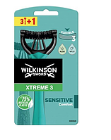 Одноразові станки Wilkinson Sword Xtreme 3 Sensitive для чоловіків в упаковці 3 + 1