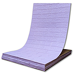 Самоклеюча 3D панель під світло-фіолетову цеглу в РУЛОНІ 3080x700x3мм, фото 6