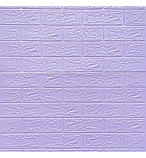 Самоклеюча 3D панель під світло-фіолетову цеглу в РУЛОНІ 3080x700x3мм, фото 4