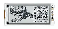 Дисплей Pico Inky Pack - E-Ink E-Paper 2,9'', разрешение 296 x 128 px, для Raspberry Pi Pico / Pico W,