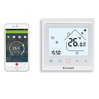 Терморегулятор Ecoset PWT002 Wi-Fi- сенсорный программируемый для теплого пола (цвет белый)