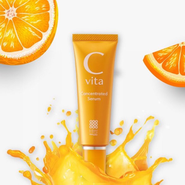 Антиоксидантна концентрована сироватка для обличчя з вітаміном C Vita Concentrated Serum, Meishoku 30 г