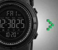 Мужские наручные часы Skmei 1251 All Black водостойкие кварцевые черные