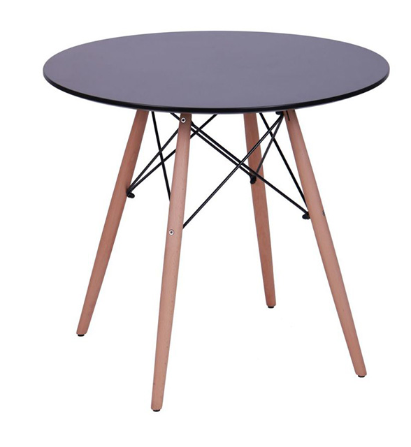 Стіл Helis Чорний МДФ d 80 см ТМ AMF