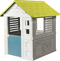 Дитячий ігровий будиночок Smoby Райдужний з віконницями 110х98х127 см (810721) з 2 років