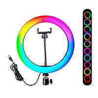 Кільцева LED лампа RGB MJ38 на USB, 38 см