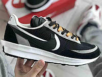 Мужские кроссовки Nike LD Waffle Sacai Black Grey