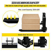 Стальной вилочный погрузчик VEVOR Грузоподъемность 1000 кг CAT1 / CAT2 в сборе Тележка для поддонов 78x61x25