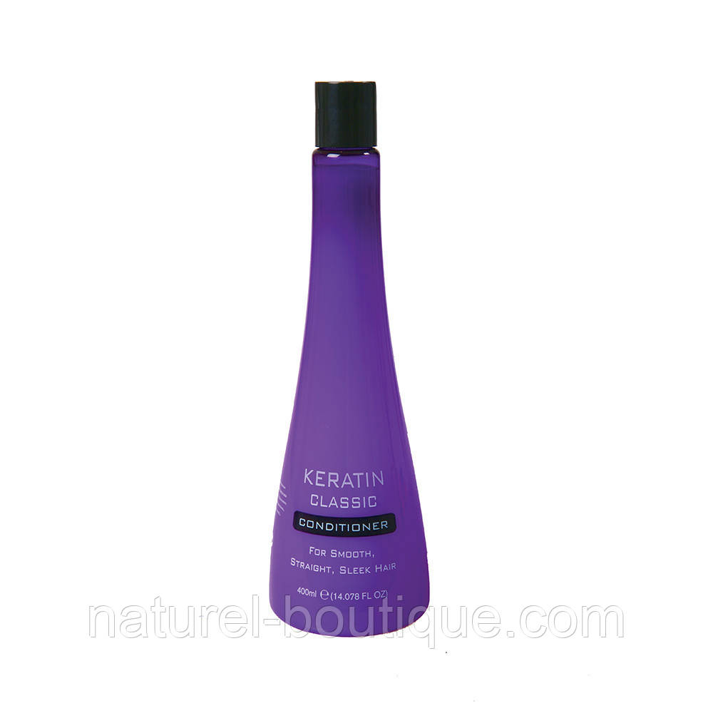 Кондиціонер Keratin sleek conditioner для вирівнювання і відновлення сухого, пошкодженого волосся 400 мл