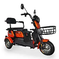 Электротрайк, электроскутер FADA BULLi 600W-72V-20Ah Orange