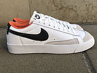 Мужские кроссовки Nike Blazer 77 LOW 77 Vintage White Black Orange