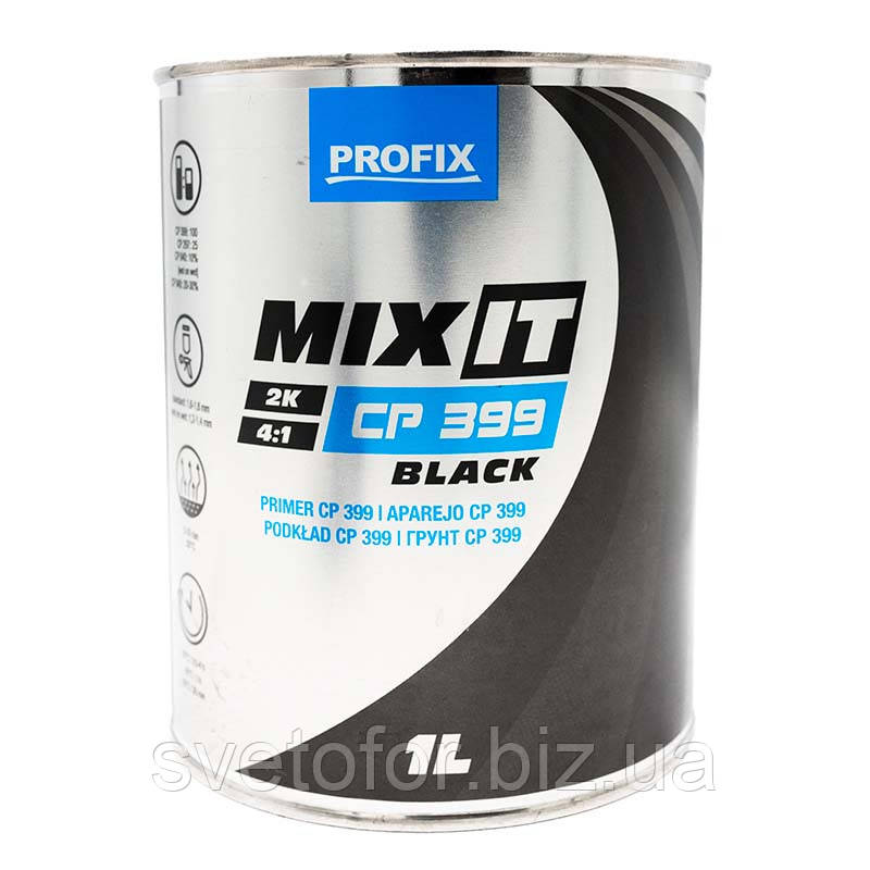 Ґрунт акриловий Profix СР 399 MixIT 2K HS 4:1, комплект з відв. чорний 1 л + 0,25 л
