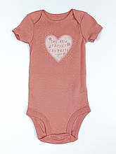 Бодік з коротким рукавом для дівчинки Картерс, 9м (69-72см)