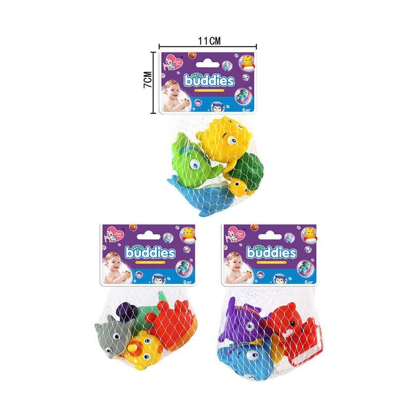 Гра для ванни LD 50005 A5 (72) 3 види, рибки, 4 шт у сітці, фото 1
