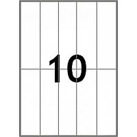 Етикетки самоклейкі (42x148 мм) на аркуші А4