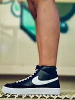 Кроссовки женские Nike Blazer Mid 77 Black White 36