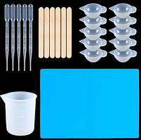 Набір інструментів для роботи з епоксидною смолою вигляд 2