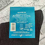 Шкарпетки чоловічі високі весна/осінь р.27 чорні рубчик Capitano 20021788, фото 4