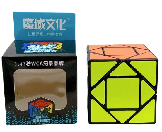 MoYu Mofang Jiaoshi Pandora Cube black | Головоломка Пандора-куб з наліпками