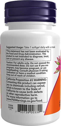 Купить Витамин А, 10000 МЕ, Now Foods, Vitamin A, 10000 IU, 100 капсул ...