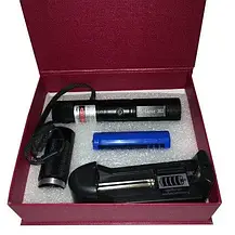 Лазерна указка зелена Laser pointer YL-303 з ключем, акумуляторний лазер зелений, фото 4