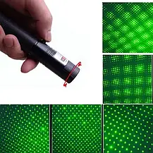 Лазерна указка зелена Laser pointer YL-303 з ключем, акумуляторний лазер зелений, фото 2