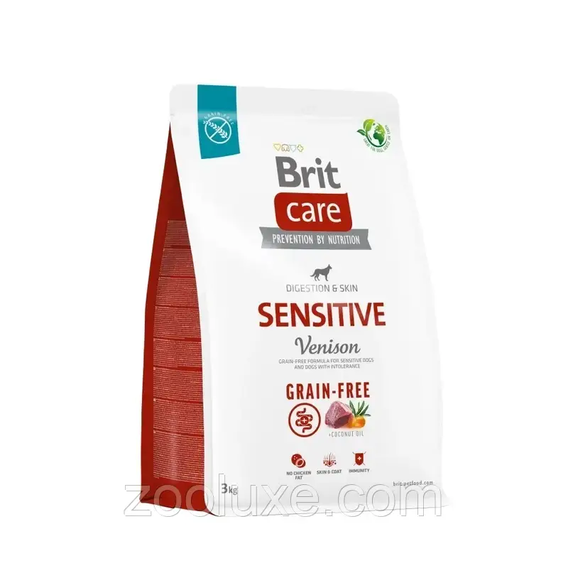 Brit Care Grain-Free Sensitive Venison 3 кг корм для собак Бріт Каре Грейн Фрі Сенситив Оленіна
