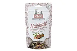 Brit Care Cat Snack Hairball (Бріт Кеа хербол) ласощі для котів длявиведення шерсті з качкою, 50 гр