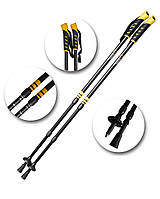 Трекинговые палки National Geographic Anti-Shock Walking Poles 66,5-135 см Black/Yellow