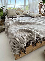 Плед Lanavitta Wool шерстяний 140х200 см бежевого кольору