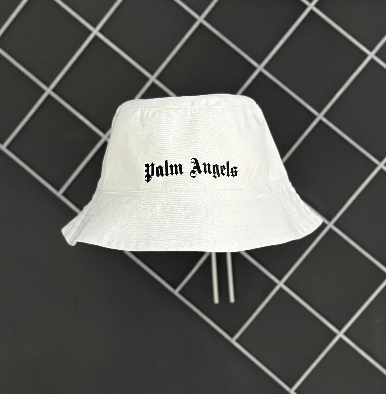 Панама Palm Angels котонова чоловіча жіноча панамка Палм Енджелс біла