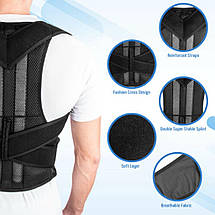 Грудопоясничний корсет коректор правильної постави Back Pain Need Help Чорний для спини від сутулості (100), фото 5