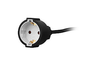 Подовжувач мережевий 2E 1хТип F, 3х1.5мм кв, 16A, 15м, чорний Baumar - Порадуй Себе