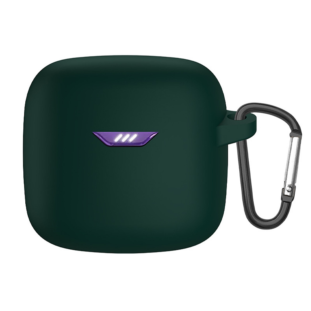 Силіконовий чохол для JBL Tune Flex TWS | чохол + карабін | зелений