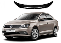 Дефлектор капота мухобойка на Volkswagen Jetta 2011-2018 (Фольксваген Джетта) EuroCap